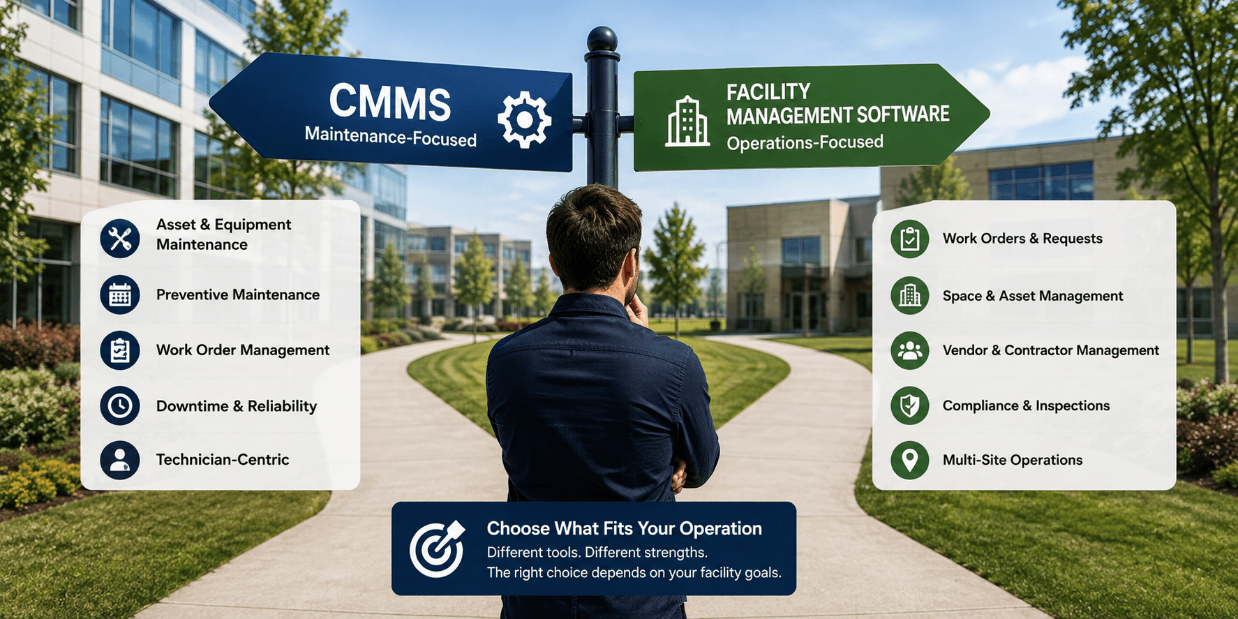 CMMS vs Facility Management Software: A 2026 Decision Guide