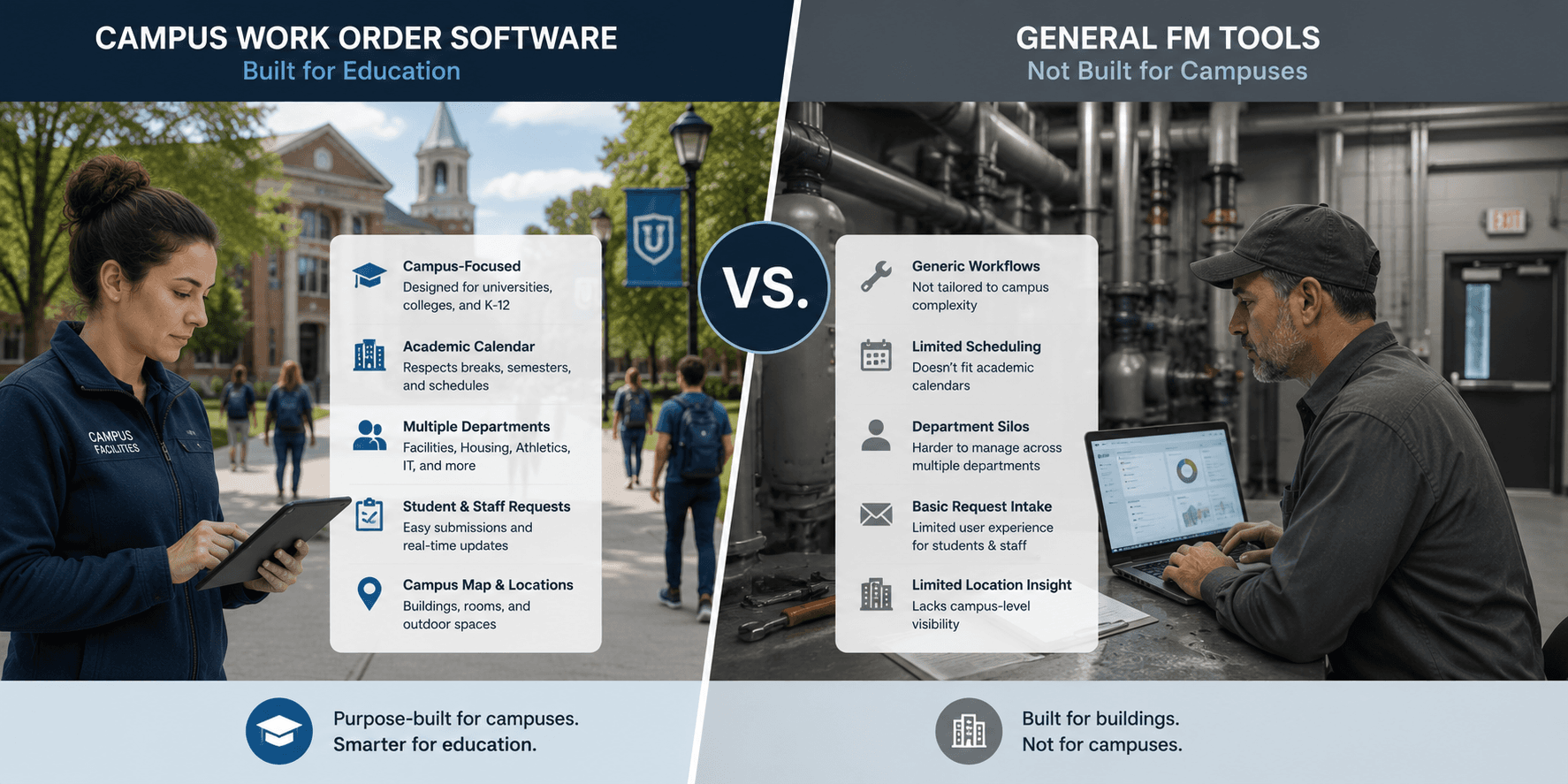 Campus Work Order Software vs FM Tools in 2026