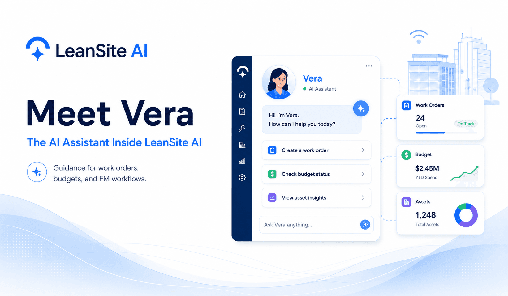 Meet Vera: The AI Assistant Built Into LeanSite AI's Facility Management Software